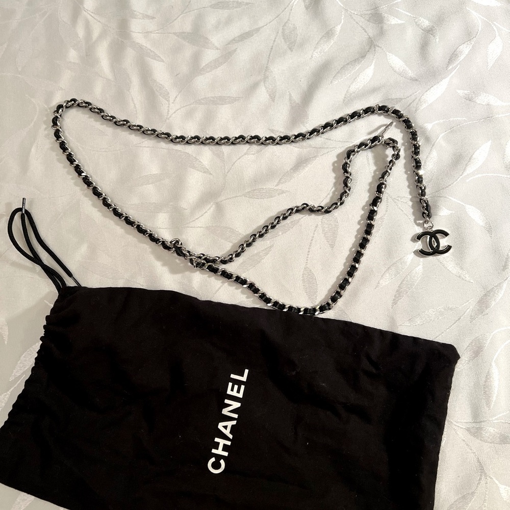 Chanel Black Waist Chain